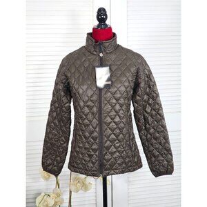 NWD Rainforest Women’s Brown Polyester Thermoluxe Puffer Jacket Size Small 1753
